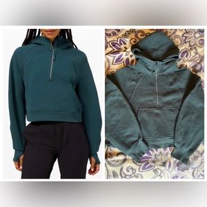 ❌SOLD❌Oversized half zip scuba